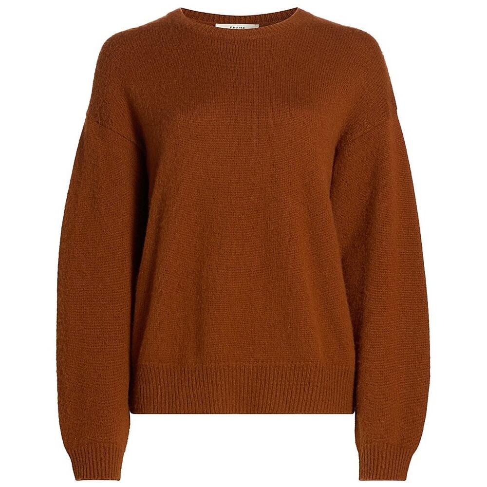 Frame Cashmere Brown Crewneck Sweater Size S